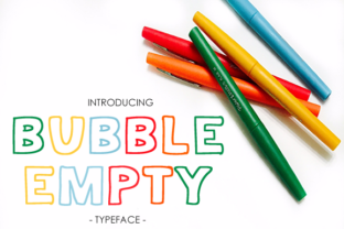 Bubble Empty Review: A Bold Display Font for Branding
