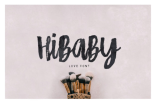 HiBaby Font: A Hand-Painted Typeface for Digital Design and Web Branding