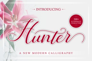Hunter Font: A Dancing Script for Handmade Elegance