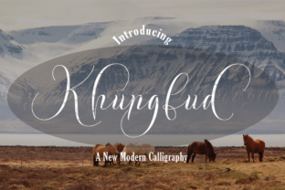 Khungfud: A Classic Calligraphy Font for Handmade Products