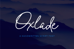 Oxlade: A Fresh Signature Font for Branding Work