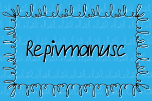 Repivmanusc: A Handwritten Script Font for Small Business Branding