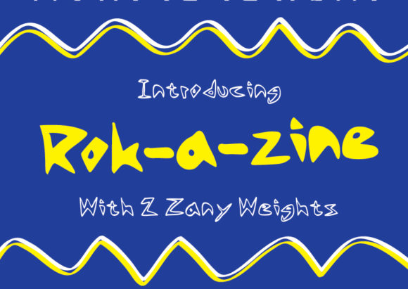 Rok-a-zine: A Handwritten Font with Grit for Editorial Design