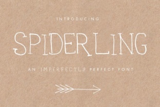 Spiderling Font Review: Handwritten Uppercase for Brand Design