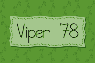 Viper 78 Font: A Handwritten Touch for Your Handmade Product Line