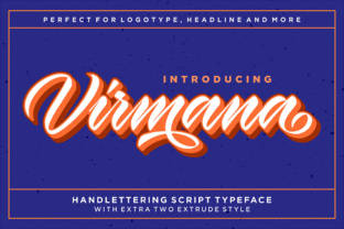Virmana: A Retro Calligraphy Brush Font for Authentic Brand Identity