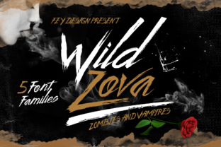 Wild Zova: A Dark Display Font for Editorial Impact